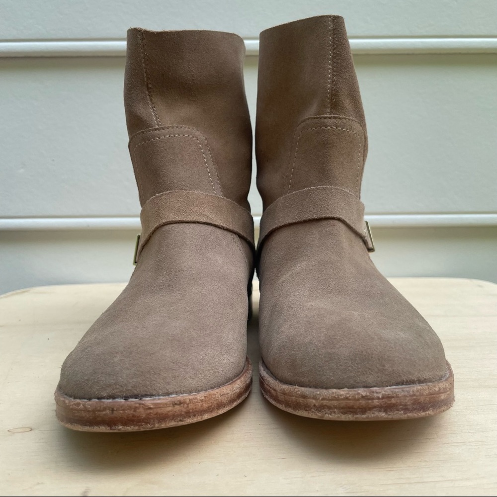 Joie Hoxton Cement Suede moto boots 38.5 - Picture 3 of 16